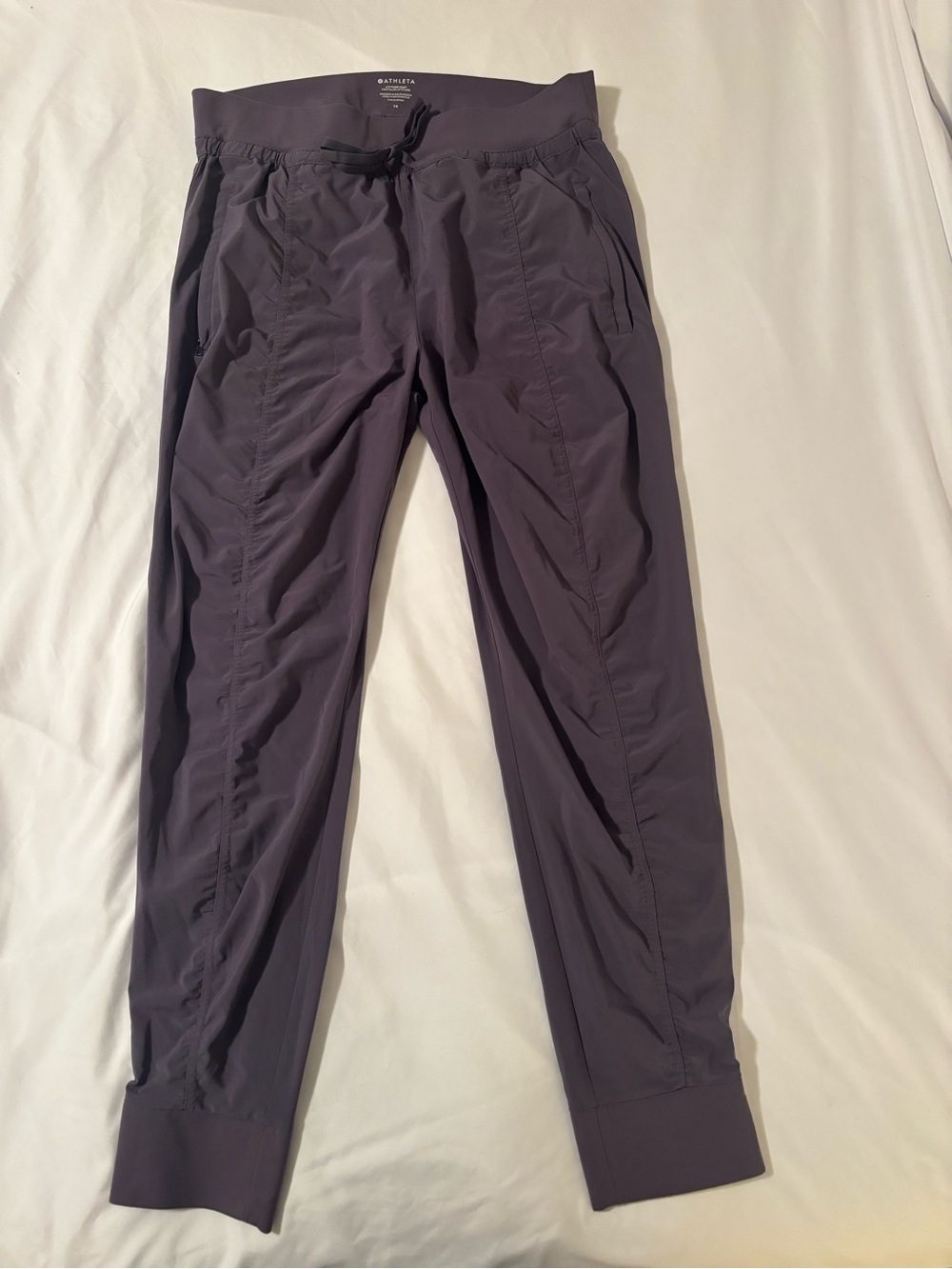 Athleta Attitude Jogger Pants - purple/mauve size 14